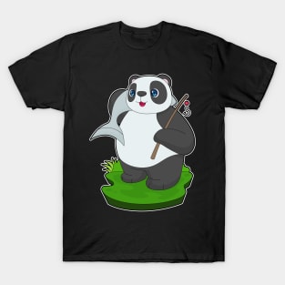 Panda Fisher Fish Fishing T-Shirt